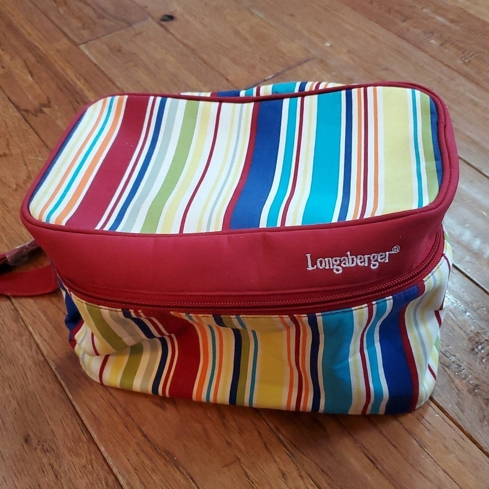 Longaberger Sunny Day Stripe lunch bag
